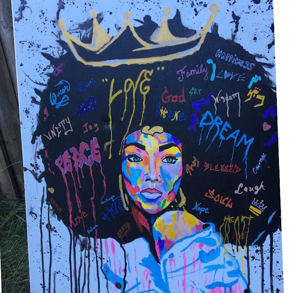 Hand painted canvas by me